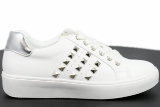 Sneakers bianche con brillantini Clearance