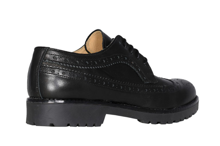 Inglesi nere vera pelle &quot;Meghan&quot; Sara P. Shoes Scarpe