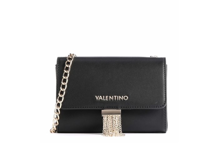 Pochette Nera con Tracolla Valentino Piccadilly valentino bags piccadilly borsa a tracolla nero vbs4i603n borsetta elegante valentino