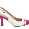 Chanel Bianche con puntale Fuxia Chiaro Madame (1)