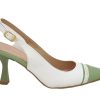 Chanel Bianche con puntale Verde Chiaro Madame (1)