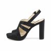 Sandalo Nero Elegante con Tacco "Queen Helena"