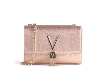 Pochette Oro Rosa Valentino Divina valentino bags divina borsa a tracolla rosa metallico vbs1r403g (1)
