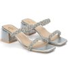 Sandalo Basso con tacco Argento Dai Alma Blu (1)