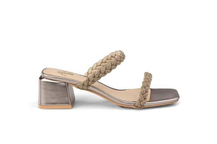 Sandalo Basso con tacco Bronzo Dai "Alma Blu"