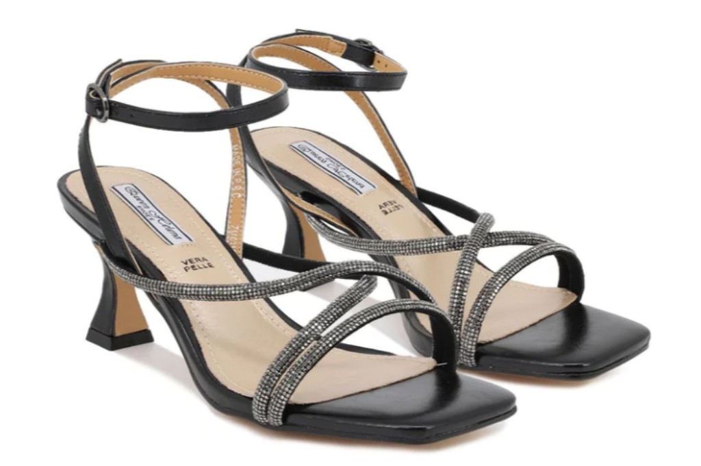 Sandalo da donna elegante Nero jule Queen Helena zm9311 sandali per la cerimonia (2)