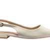 Slingback basse Vera Pelle Beige Ashley scarpe basse per la donna (1)