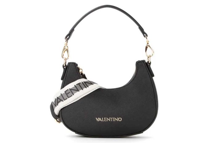 Borsa a spalla Nera Linea Zero Re