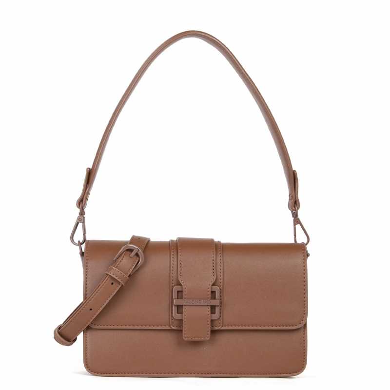 Borsa a spalla Valentino Linea Dejavu Re Marrone