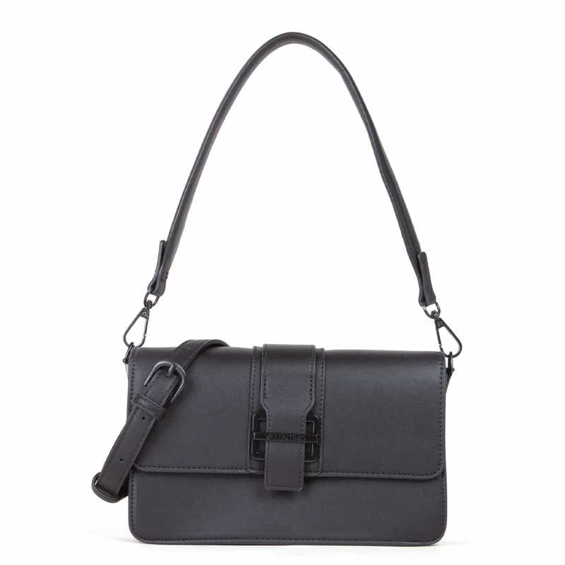 Borsa a spalla Valentino Linea Dejavu Re Nera