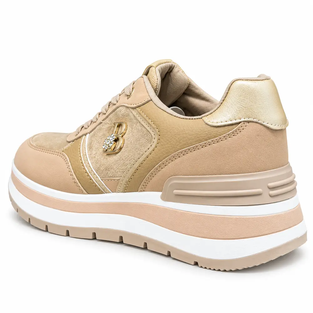 Sneakers donna Basile beige Noemi – vista posteriore