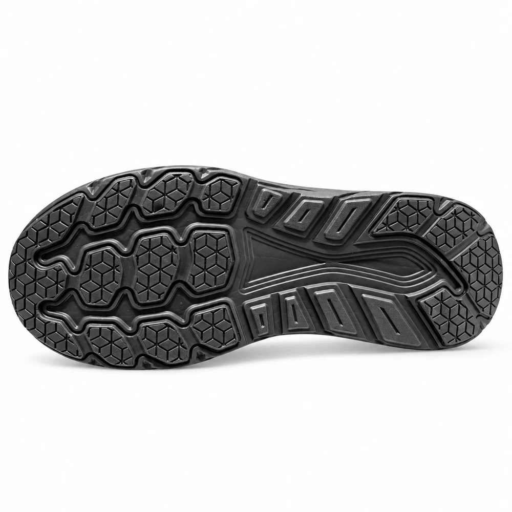 Sneakers uomo Zeus nere in tessuto, battistrada