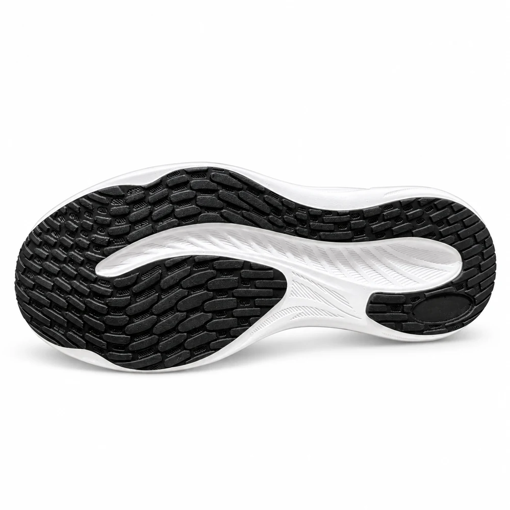 Sneakers Zeus Tech bianche in tessuto da uomo, battistrada