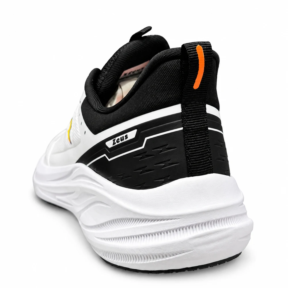 Sneakers Zeus Tech bianche in tessuto da uomo, retro