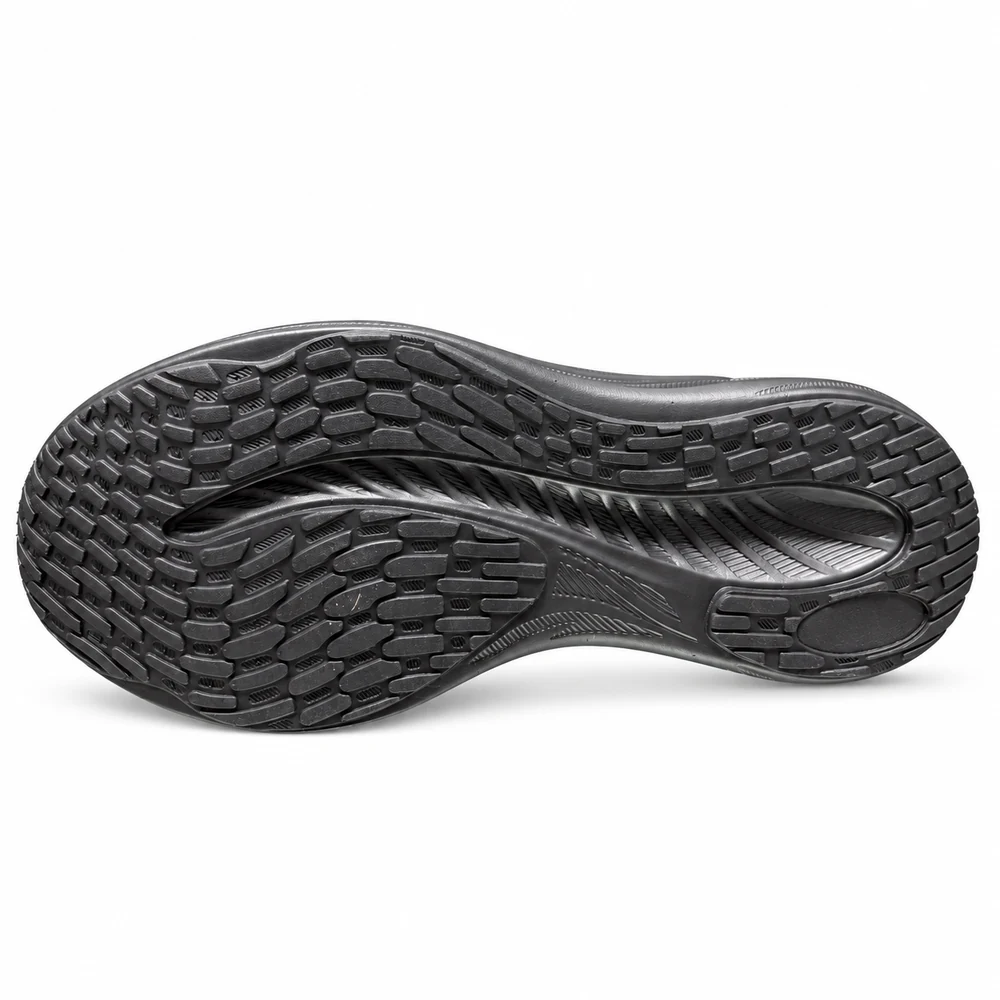 Sneakers Zeus Tech nere in tessuto da uomo, battistrada