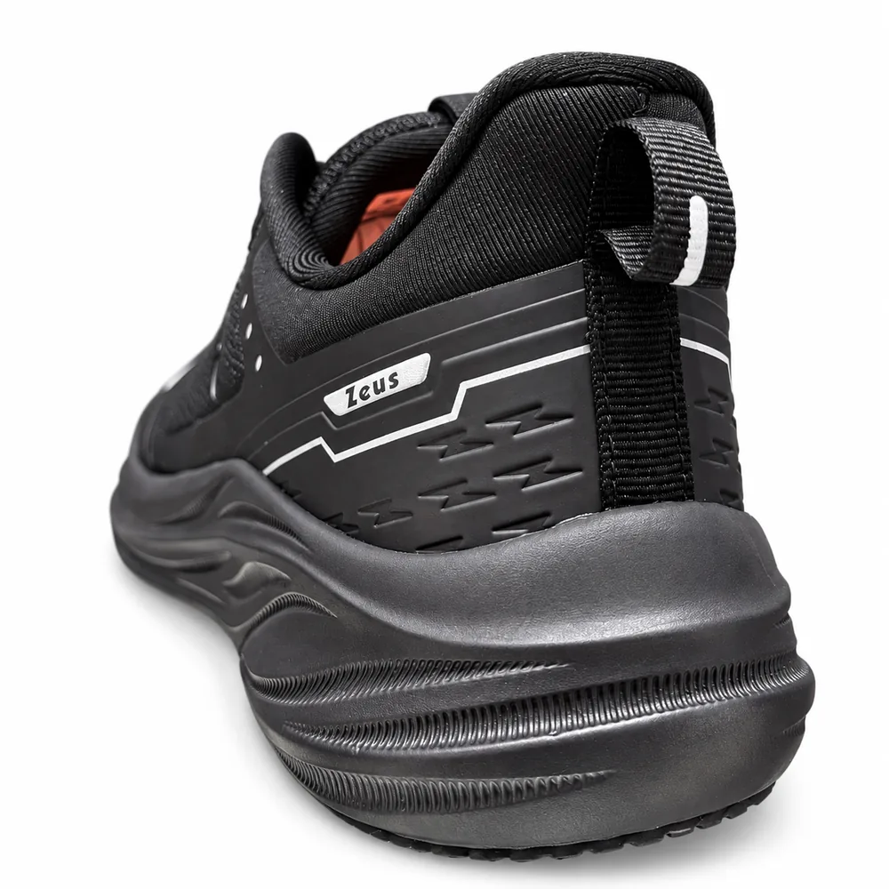 Sneakers Zeus Tech nere in tessuto da uomo, retro
