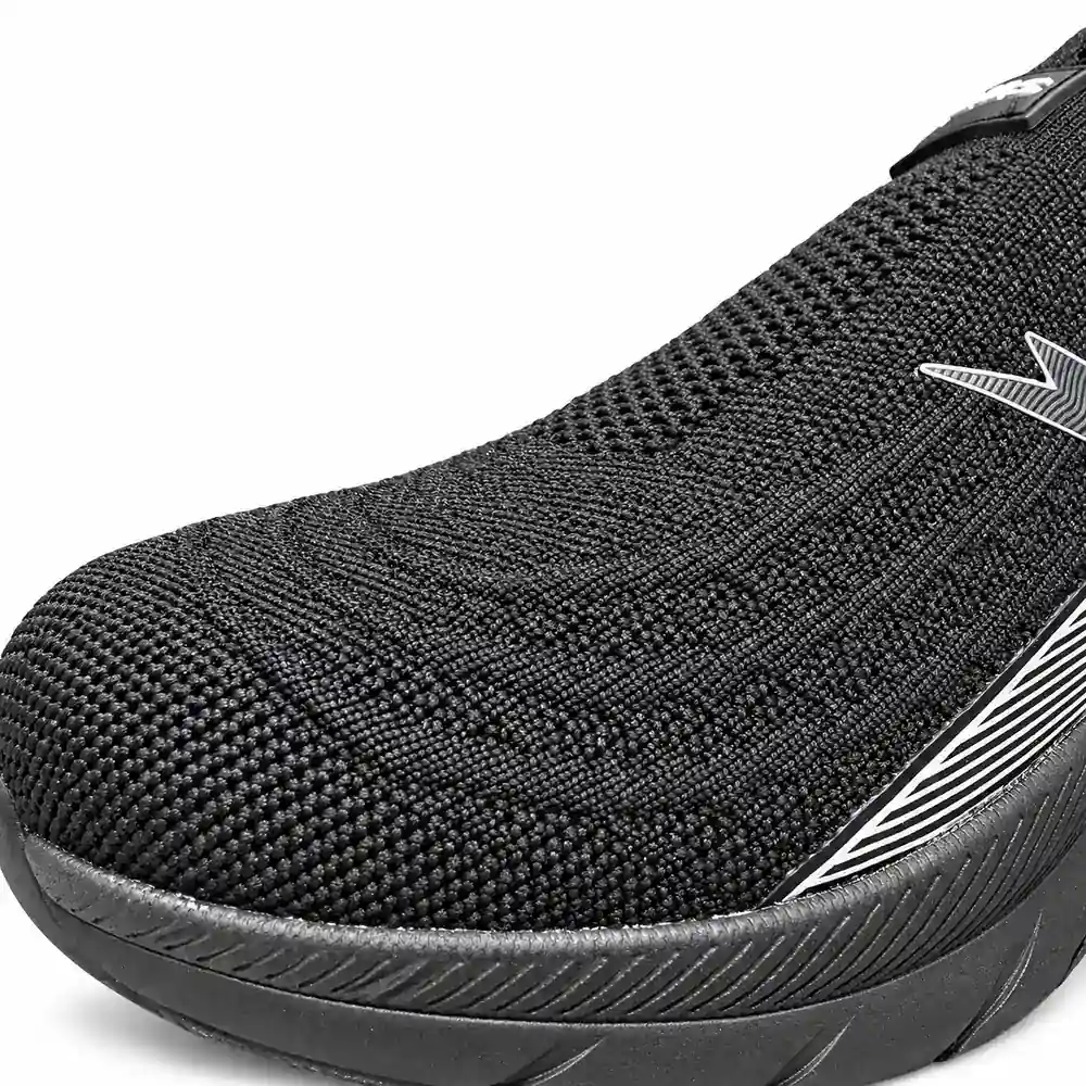 Sneakers Zeus slip-on nere Irene da donna, dettaglio tessuto