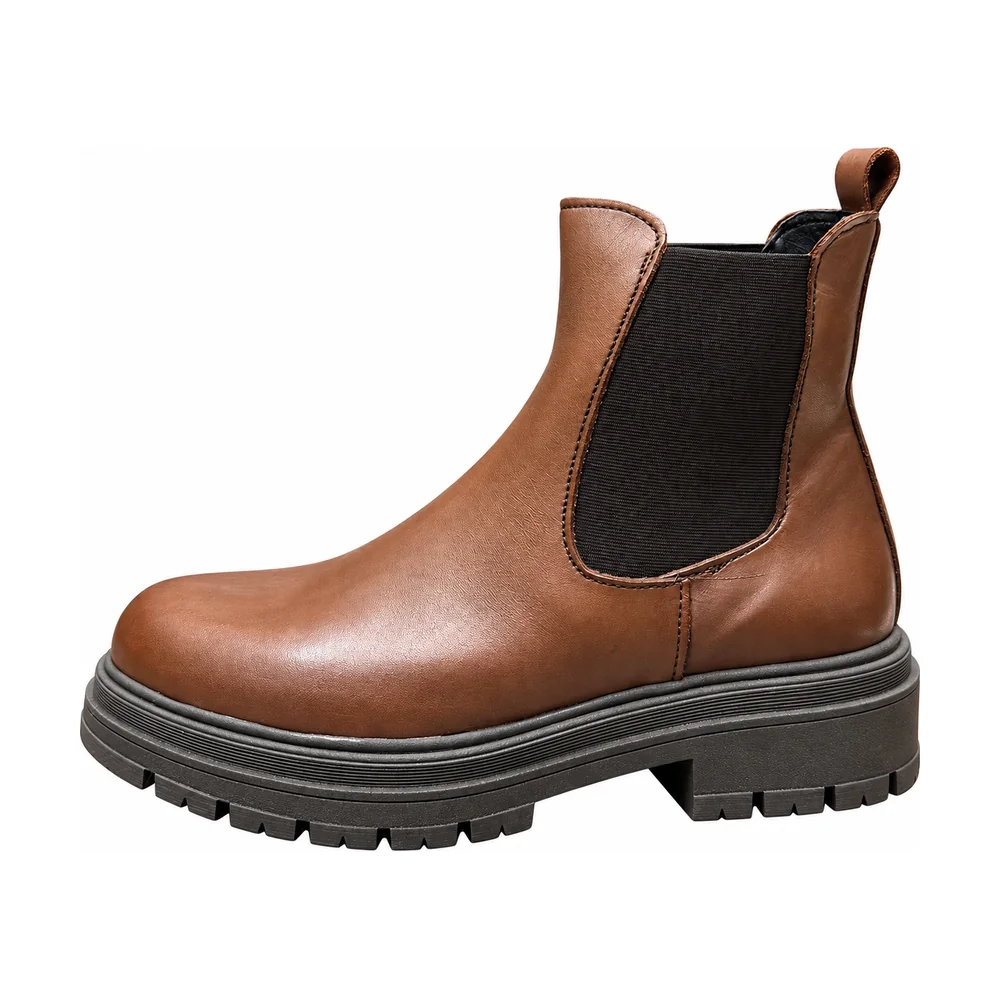 Stivaletto Chelsea Siena in vera pelle marrone – vista laterale